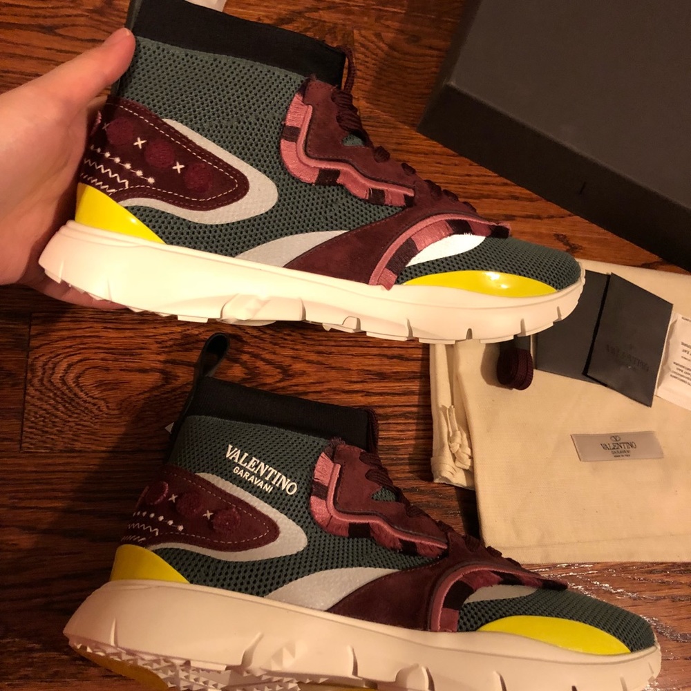 Valentino 2018SS Heroes Tribe Sneakers NEW - Picture 8 of 8